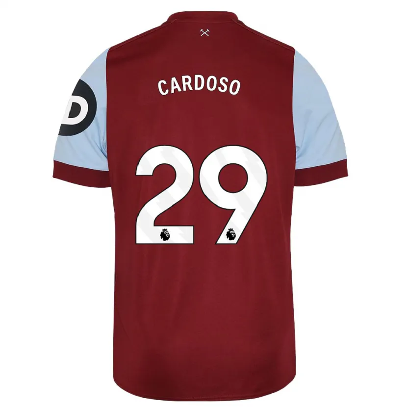 Danxen Niño Camiseta Goncalo Cardoso #29 Granate 1ª Equipación 2023/24 La Camisa