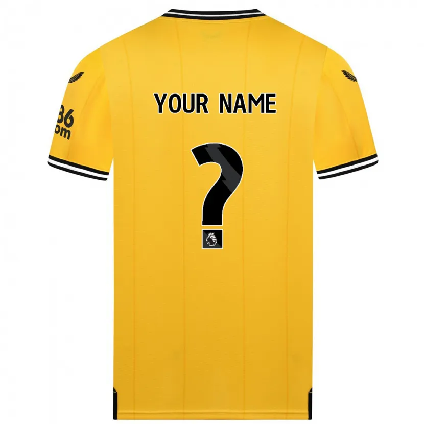 Danxen Niño Camiseta Su Nombre #0 Amarillo 1ª Equipación 2023/24 La Camisa