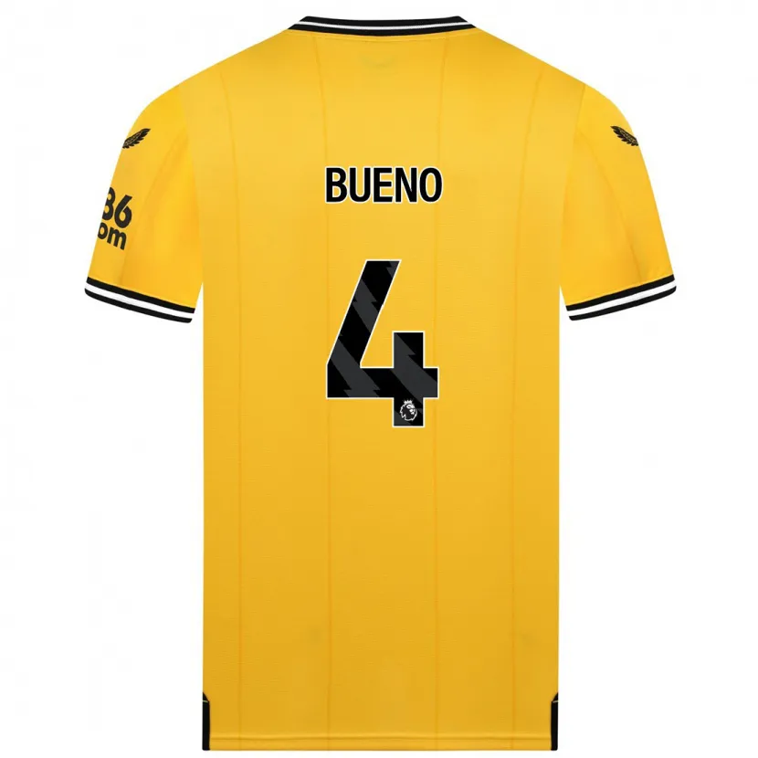 Danxen Niño Camiseta Santiago Bueno #4 Amarillo 1ª Equipación 2023/24 La Camisa