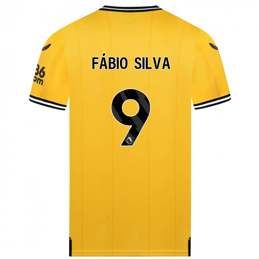 Danxen Niño Camiseta Fábio Silva #9 Amarillo 1ª Equipación 2023/24 La Camisa