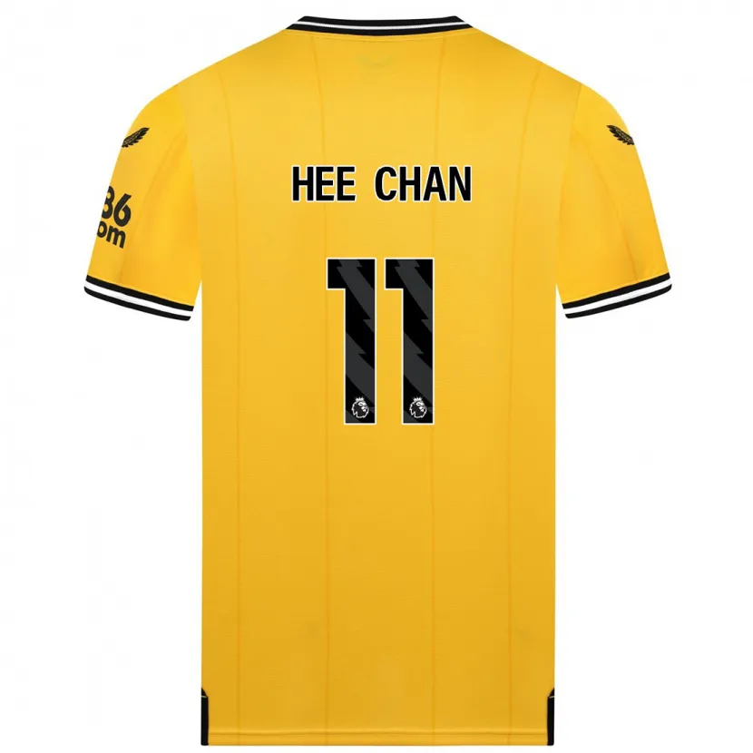 Danxen Niño Camiseta Hee-Chan Hwang #11 Amarillo 1ª Equipación 2023/24 La Camisa