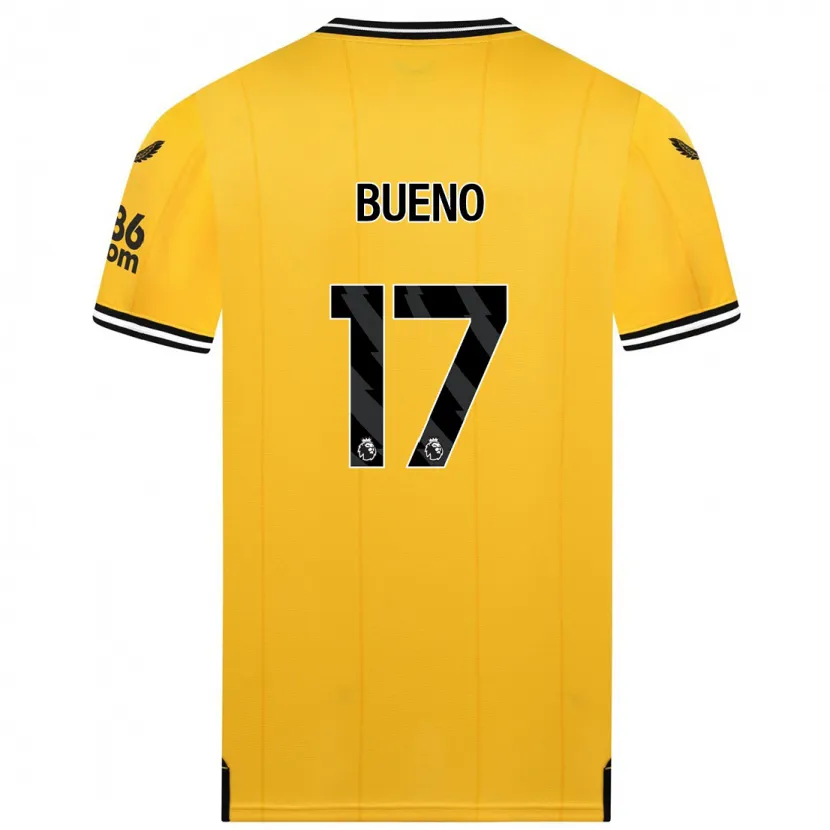 Danxen Niño Camiseta Hugo Bueno #17 Amarillo 1ª Equipación 2023/24 La Camisa