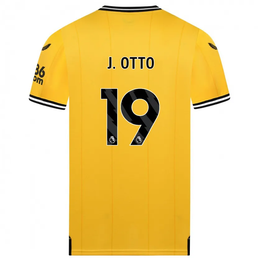 Danxen Niño Camiseta Jonny Otto #19 Amarillo 1ª Equipación 2023/24 La Camisa