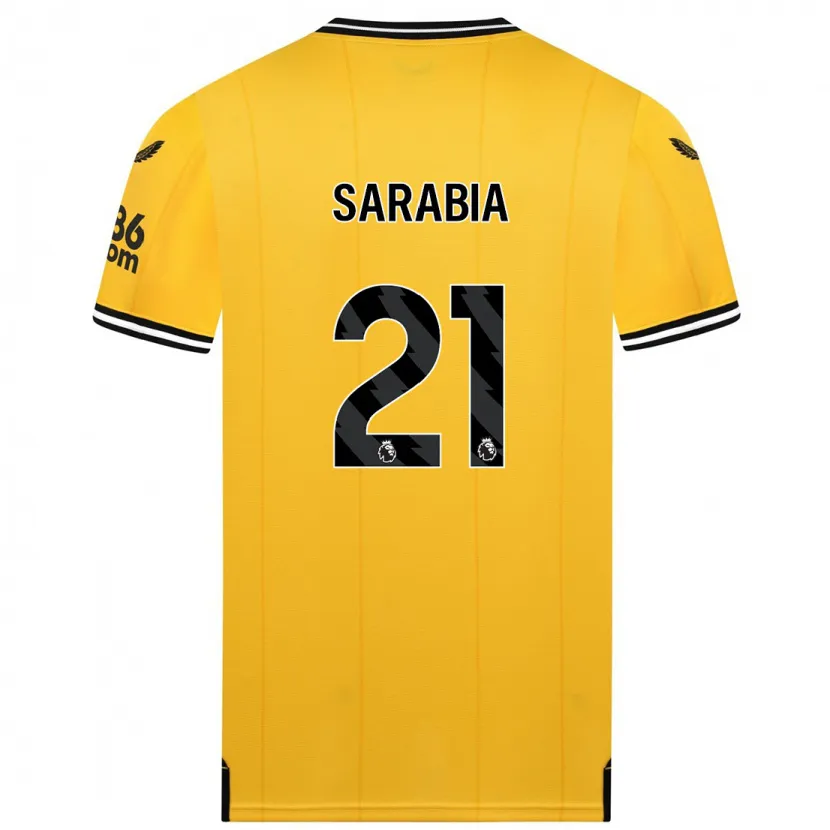 Danxen Niño Camiseta Pablo Sarabia #21 Amarillo 1ª Equipación 2023/24 La Camisa