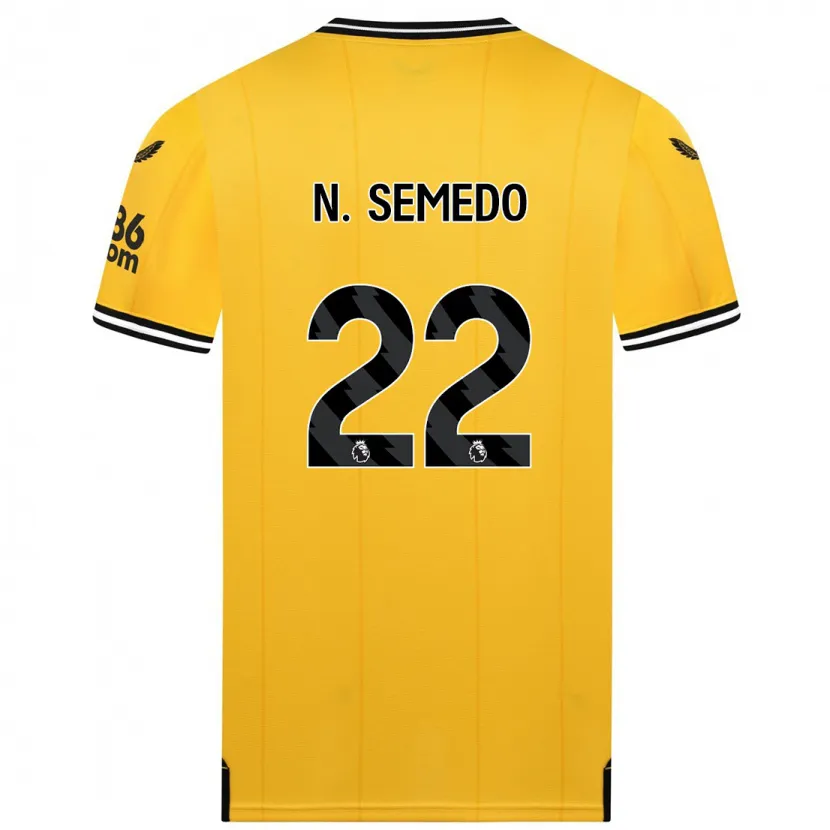 Danxen Niño Camiseta Nélson Semedo #22 Amarillo 1ª Equipación 2023/24 La Camisa