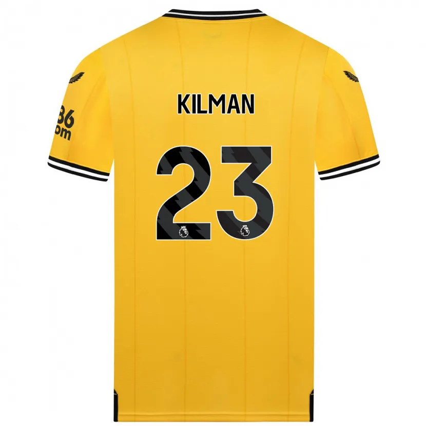 Danxen Niño Camiseta Max Kilman #23 Amarillo 1ª Equipación 2023/24 La Camisa