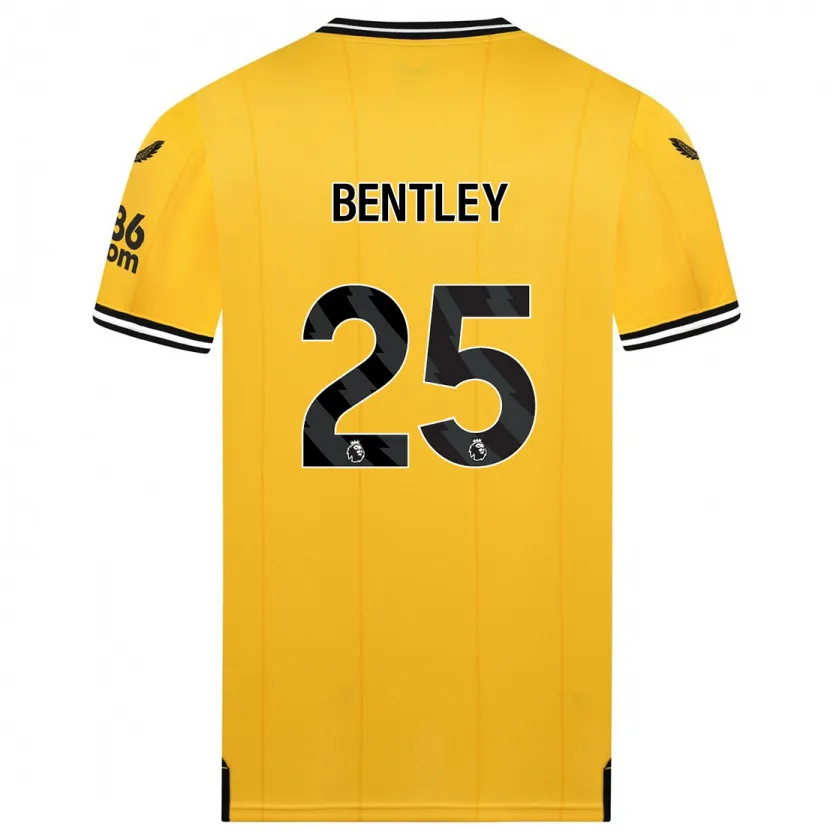 Danxen Niño Camiseta Daniel Bentley #25 Amarillo 1ª Equipación 2023/24 La Camisa