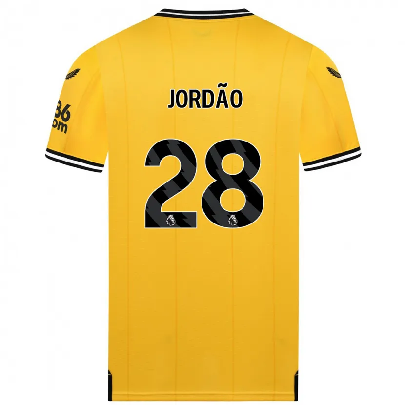 Danxen Niño Camiseta Bruno Jordão #28 Amarillo 1ª Equipación 2023/24 La Camisa