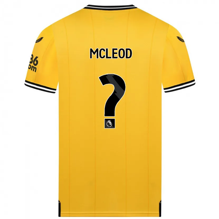 Danxen Niño Camiseta Ethan Mcleod #0 Amarillo 1ª Equipación 2023/24 La Camisa