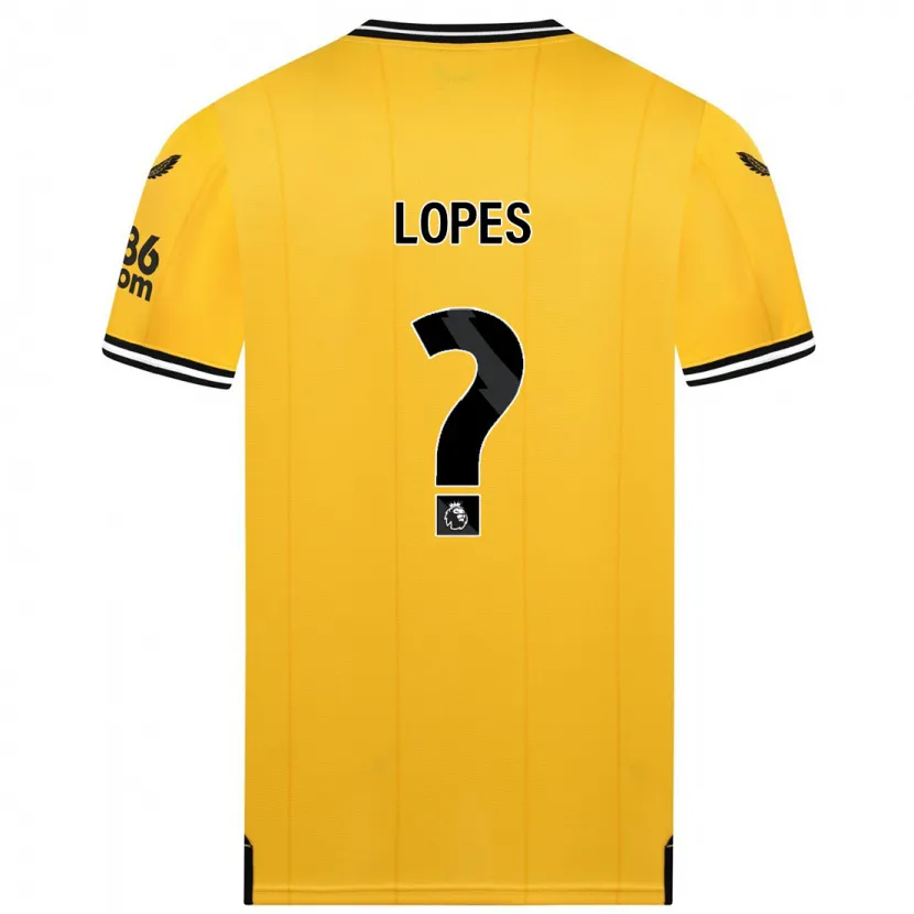 Danxen Niño Camiseta Leo Lopes #0 Amarillo 1ª Equipación 2023/24 La Camisa