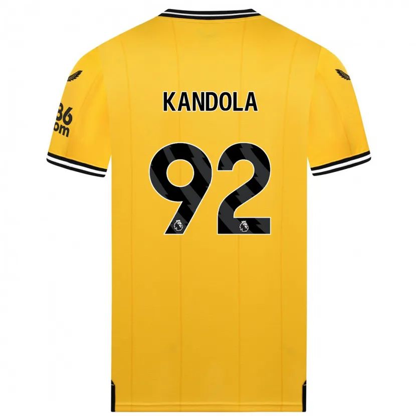 Danxen Niño Camiseta Kam Kandola #92 Amarillo 1ª Equipación 2023/24 La Camisa