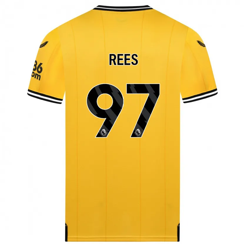 Danxen Niño Camiseta Mason Rees #97 Amarillo 1ª Equipación 2023/24 La Camisa