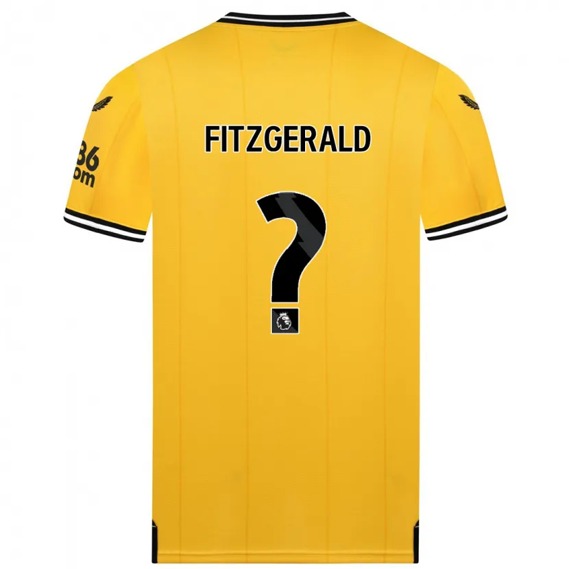 Danxen Niño Camiseta Kyle Fitzgerald #0 Amarillo 1ª Equipación 2023/24 La Camisa