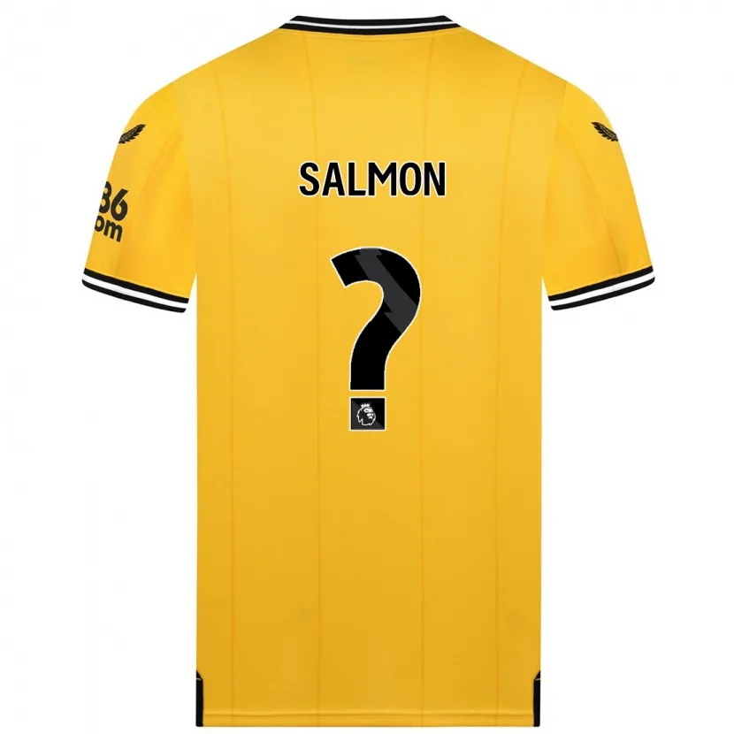 Danxen Niño Camiseta Fabian Salmon #0 Amarillo 1ª Equipación 2023/24 La Camisa