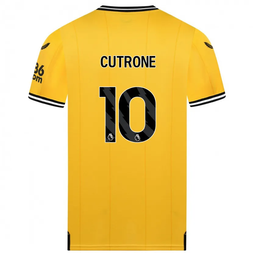 Danxen Niño Camiseta Patrick Cutrone #10 Amarillo 1ª Equipación 2023/24 La Camisa