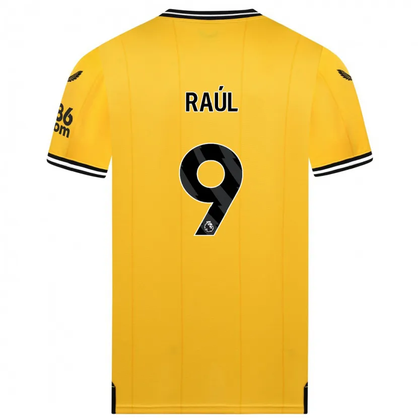 Danxen Niño Camiseta Raul Jimenez #9 Amarillo 1ª Equipación 2023/24 La Camisa