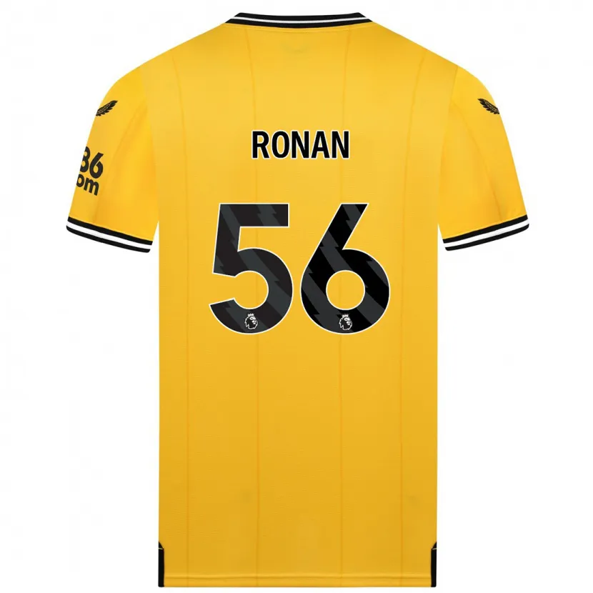 Danxen Niño Camiseta Connor Ronan #56 Amarillo 1ª Equipación 2023/24 La Camisa