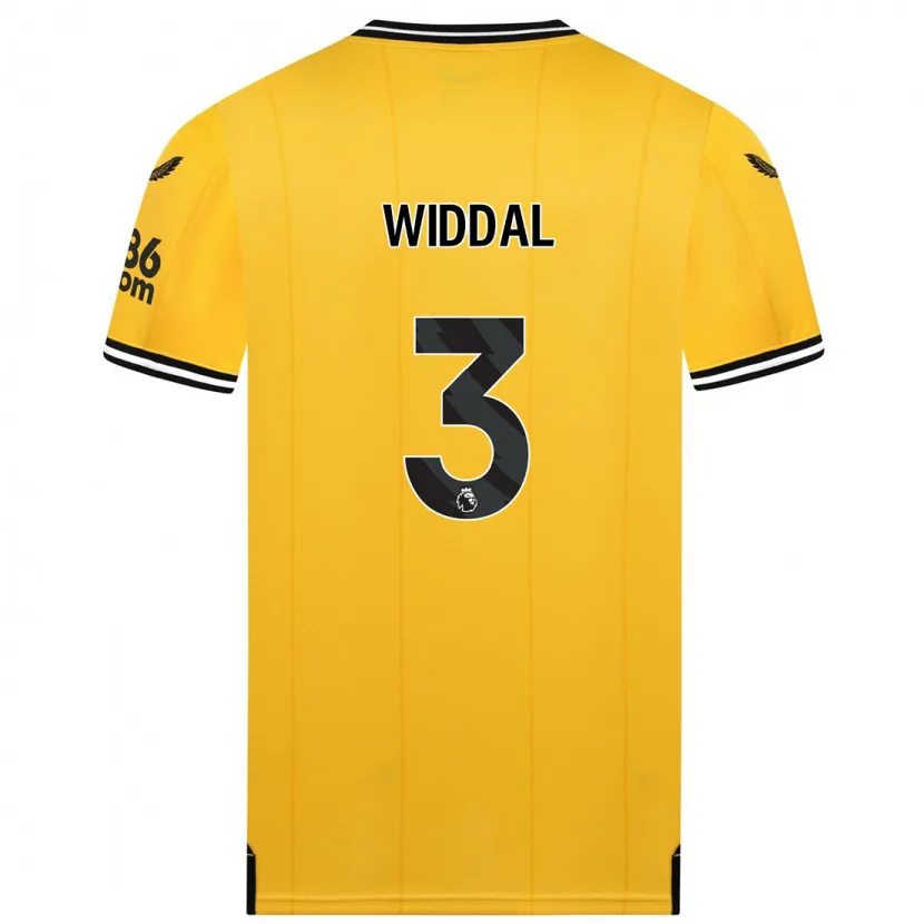 Danxen Niño Camiseta Natalie Widdal #3 Amarillo 1ª Equipación 2023/24 La Camisa