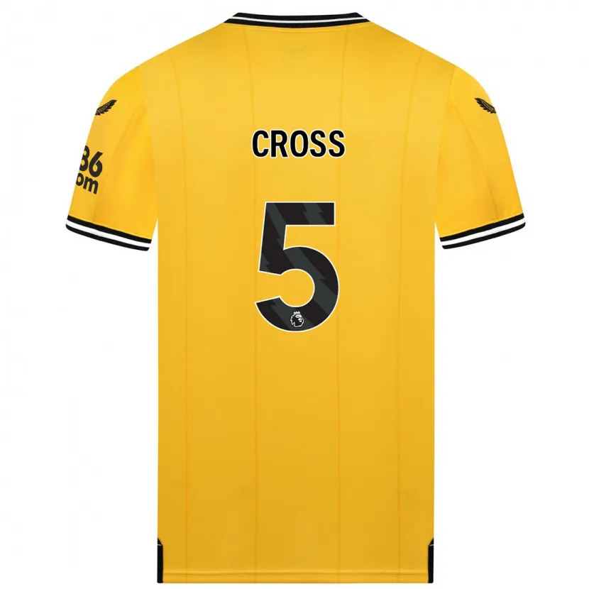 Danxen Niño Camiseta Emma Cross #5 Amarillo 1ª Equipación 2023/24 La Camisa