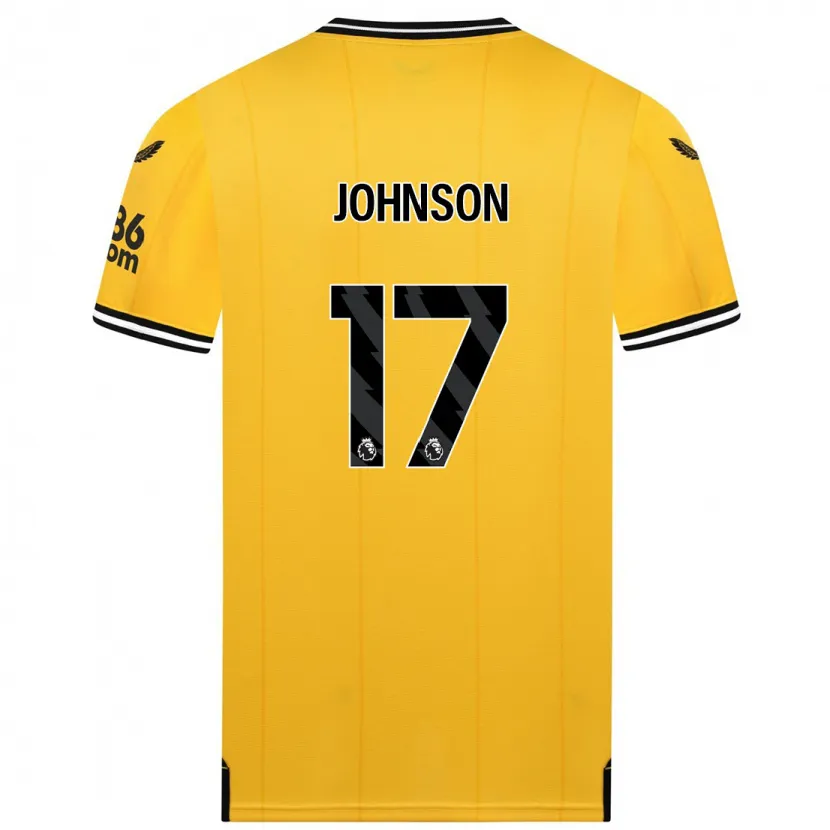 Danxen Niño Camiseta Katie Johnson #17 Amarillo 1ª Equipación 2023/24 La Camisa