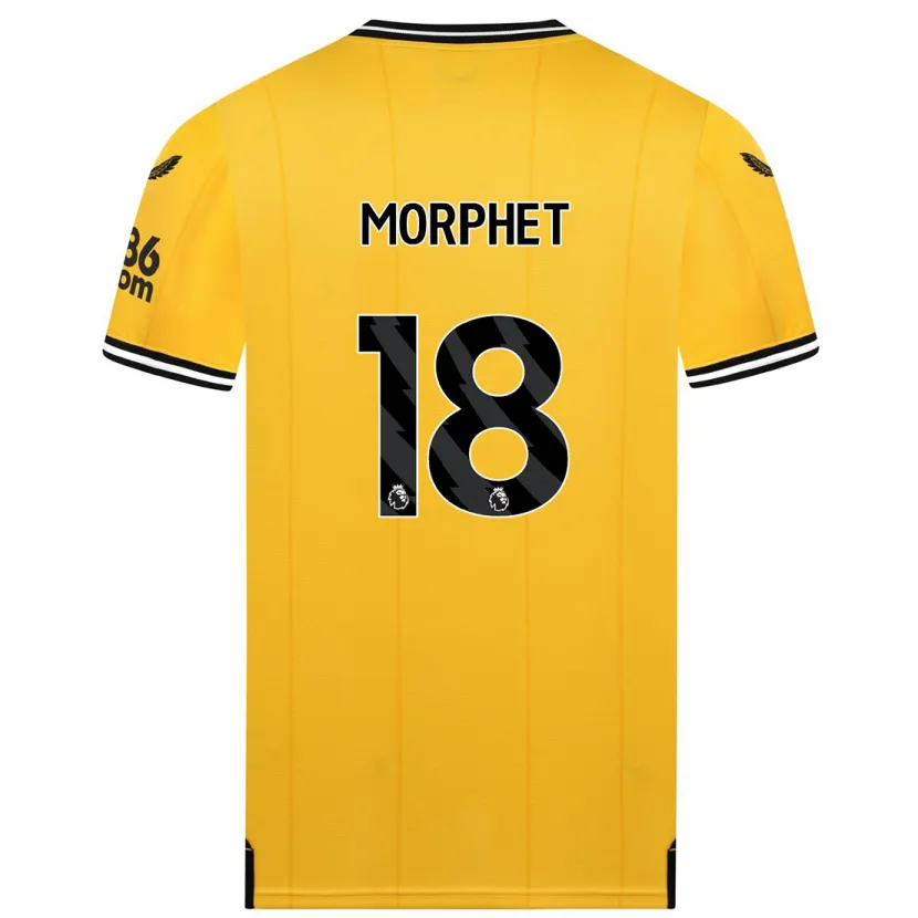 Danxen Niño Camiseta Anna Morphet #18 Amarillo 1ª Equipación 2023/24 La Camisa