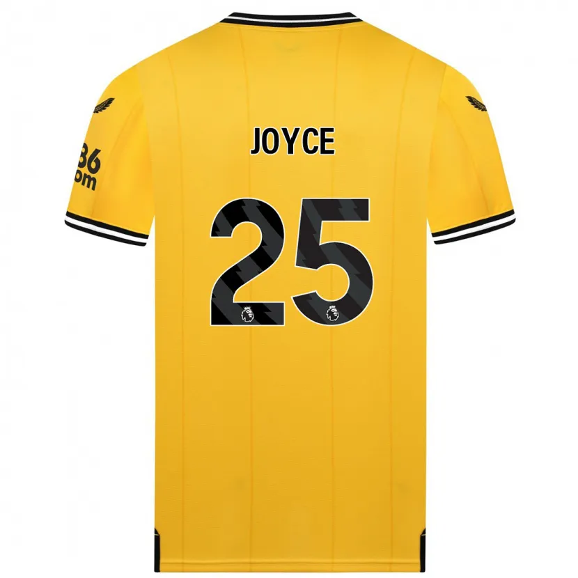 Danxen Niño Camiseta Leonie Joyce #25 Amarillo 1ª Equipación 2023/24 La Camisa