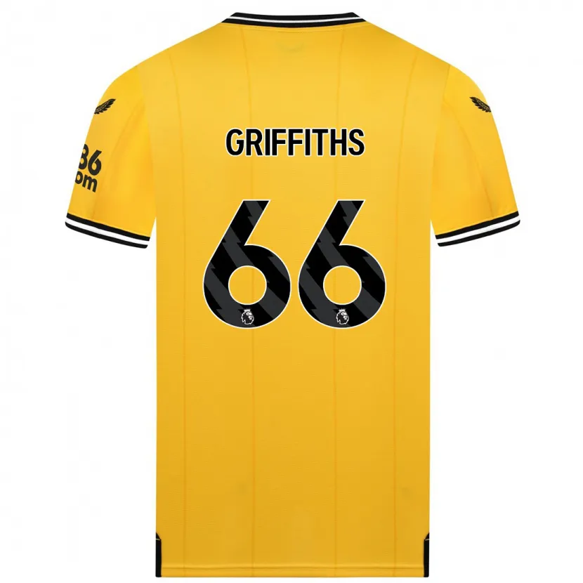 Danxen Niño Camiseta Harvey Griffiths #66 Amarillo 1ª Equipación 2023/24 La Camisa