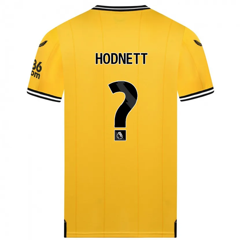 Danxen Niño Camiseta Jack Hodnett #0 Amarillo 1ª Equipación 2023/24 La Camisa