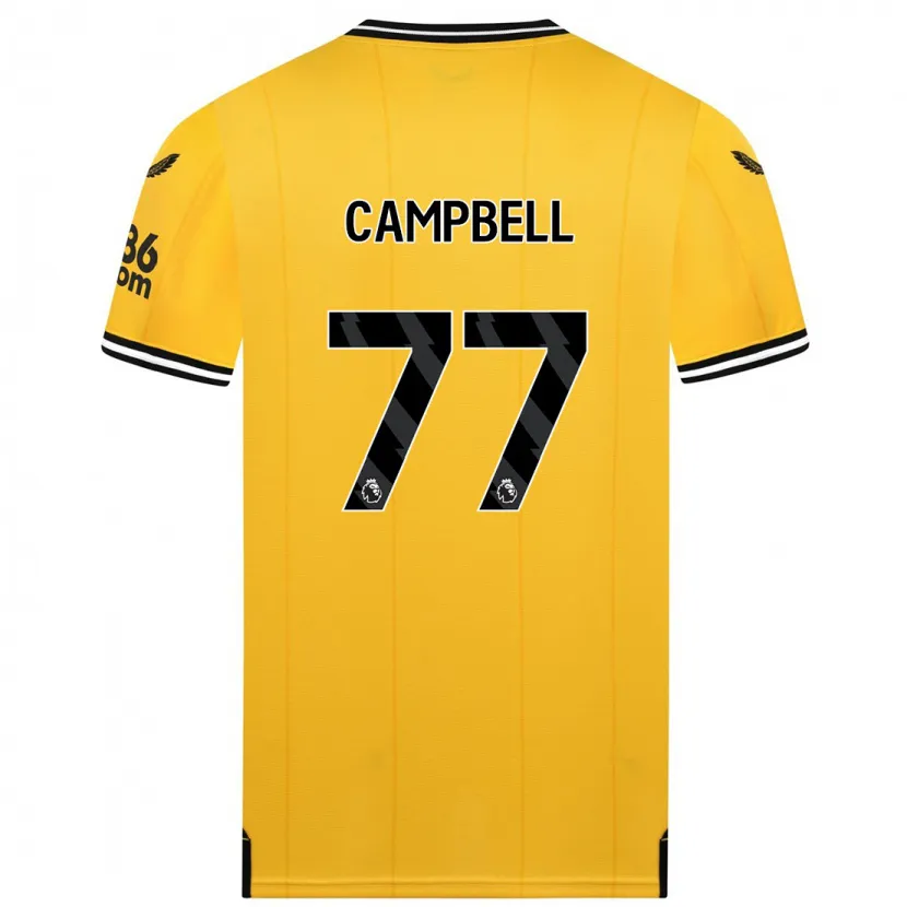 Danxen Niño Camiseta Chem Campbell #77 Amarillo 1ª Equipación 2023/24 La Camisa