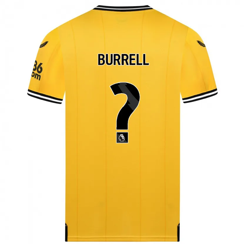 Danxen Niño Camiseta Ackeme Francis Burrell #0 Amarillo 1ª Equipación 2023/24 La Camisa