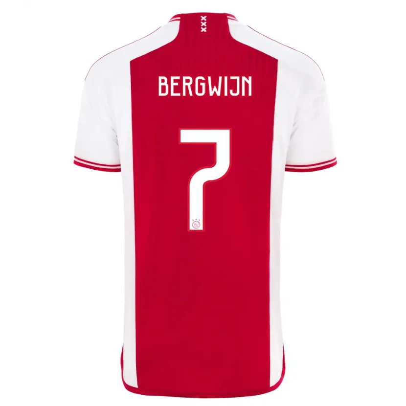 Danxen Niño Camiseta Steven Bergwijn #7 Rojo Blanco 1ª Equipación 2023/24 La Camisa