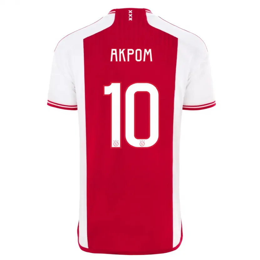 Danxen Niño Camiseta Chuba Akpom #10 Rojo Blanco 1ª Equipación 2023/24 La Camisa