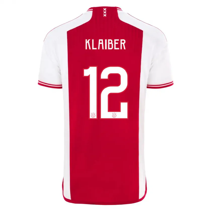 Danxen Niño Camiseta Sean Klaiber #12 Rojo Blanco 1ª Equipación 2023/24 La Camisa