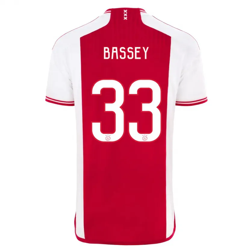 Danxen Niño Camiseta Calvin Bassey #33 Rojo Blanco 1ª Equipación 2023/24 La Camisa