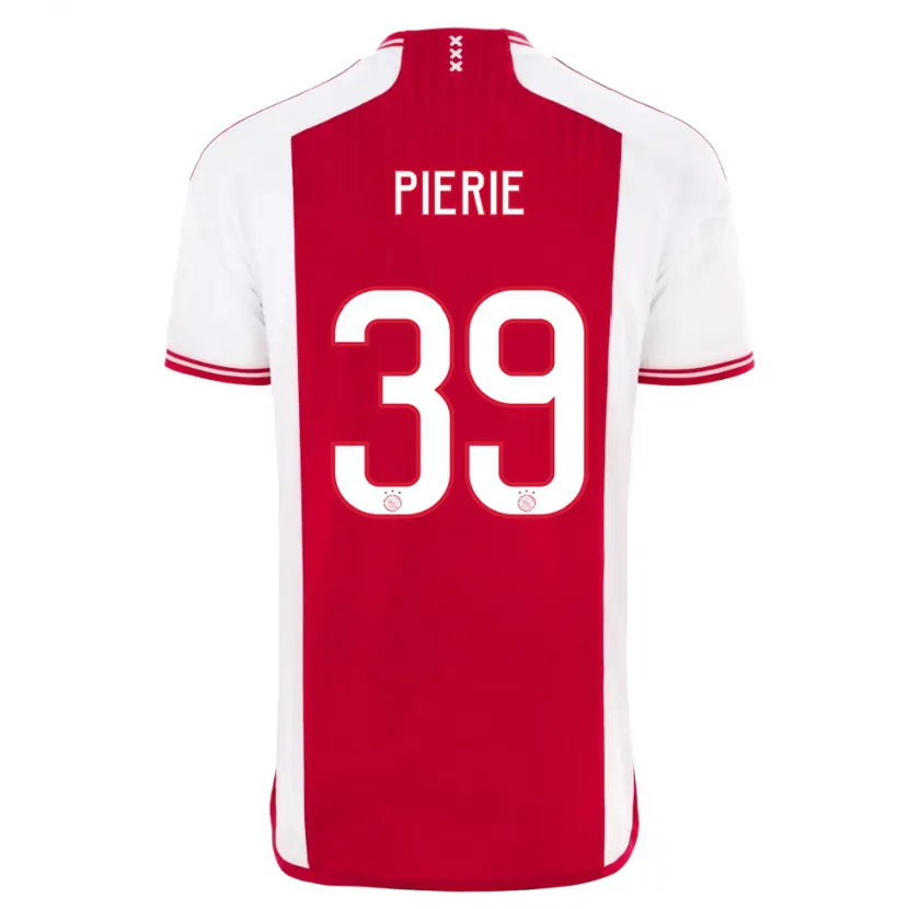 Danxen Niño Camiseta Kik Pierie #39 Rojo Blanco 1ª Equipación 2023/24 La Camisa