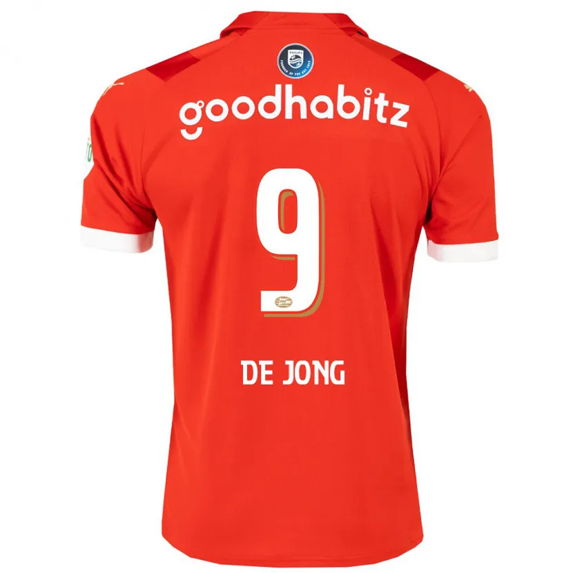 Danxen Niño Camiseta Luuk De Jong #9 Rojo 1ª Equipación 2023/24 La Camisa