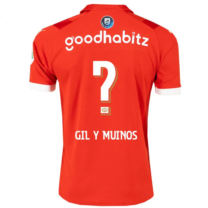 Danxen Niño Camiseta Yaël Gil Y Muiños #0 Rojo 1ª Equipación 2023/24 La Camisa