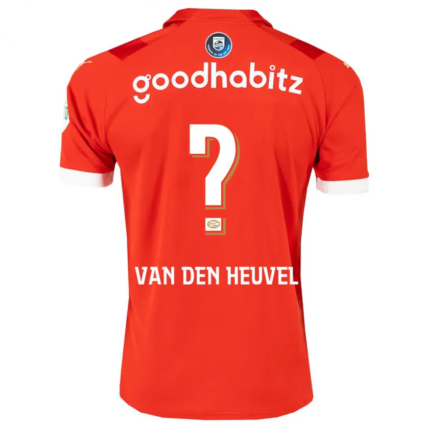 Danxen Niño Camiseta Tim Van Den Heuvel #0 Rojo 1ª Equipación 2023/24 La Camisa