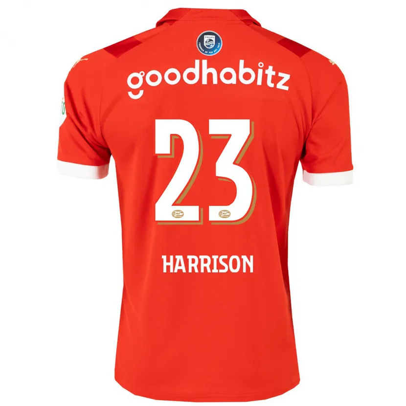 Danxen Niño Camiseta Amy Harrison #23 Rojo 1ª Equipación 2023/24 La Camisa