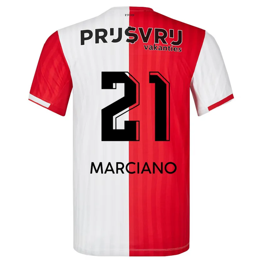 Danxen Niño Camiseta Ofir Marciano #21 Rojo Blanco 1ª Equipación 2023/24 La Camisa