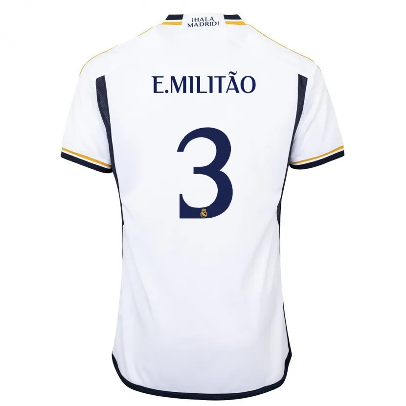 Danxen Niño Camiseta Éder Militão #3 Blanco 1ª Equipación 2023/24 La Camisa