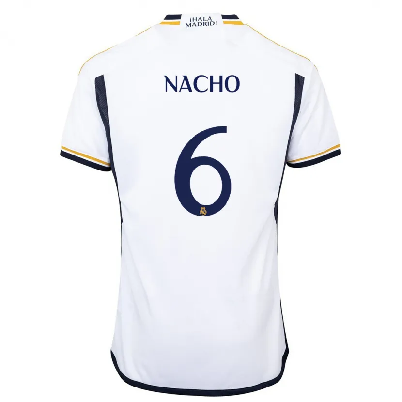 Danxen Niño Camiseta Nacho Fernández #6 Blanco 1ª Equipación 2023/24 La Camisa