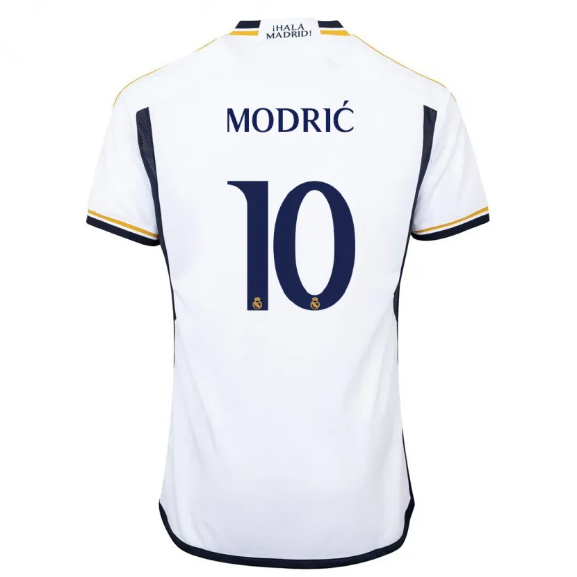 Danxen Niño Camiseta Luka Modric #10 Blanco 1ª Equipación 2023/24 La Camisa