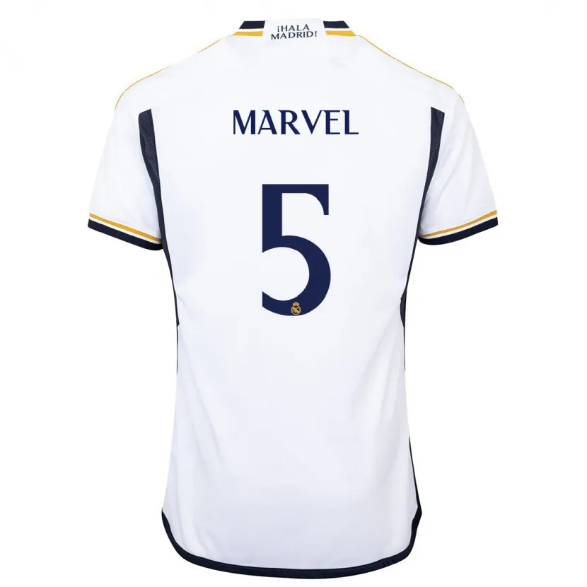 Danxen Niño Camiseta Marvel #5 Blanco 1ª Equipación 2023/24 La Camisa