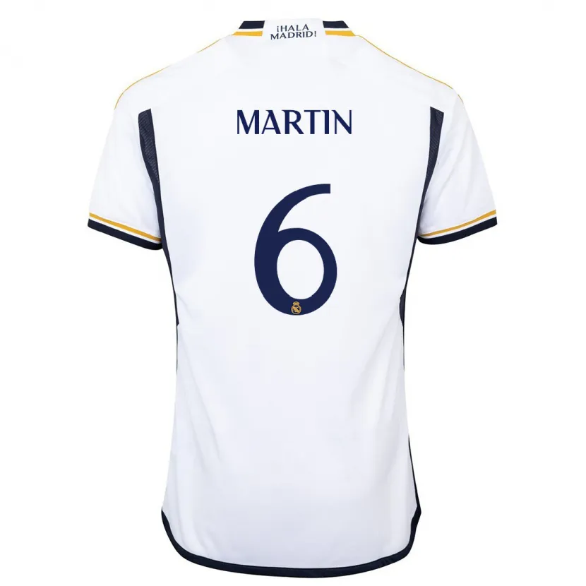 Danxen Niño Camiseta Mario Martín #6 Blanco 1ª Equipación 2023/24 La Camisa