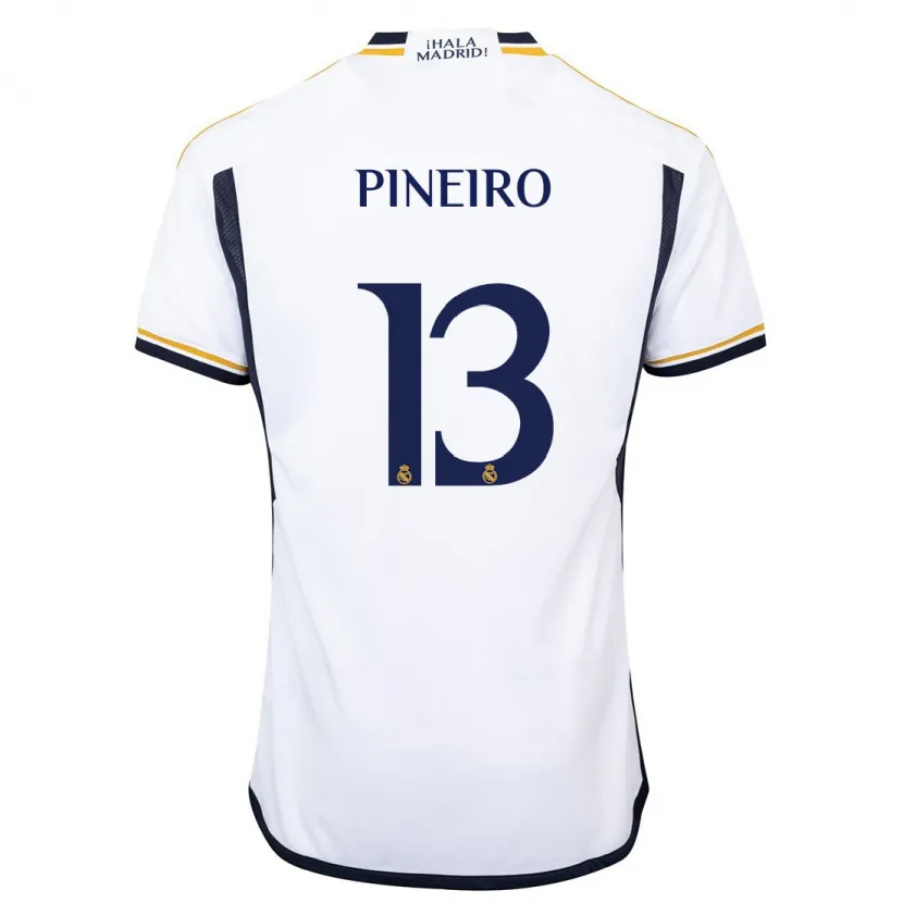 Danxen Niño Camiseta Diego Piñeiro #13 Blanco 1ª Equipación 2023/24 La Camisa