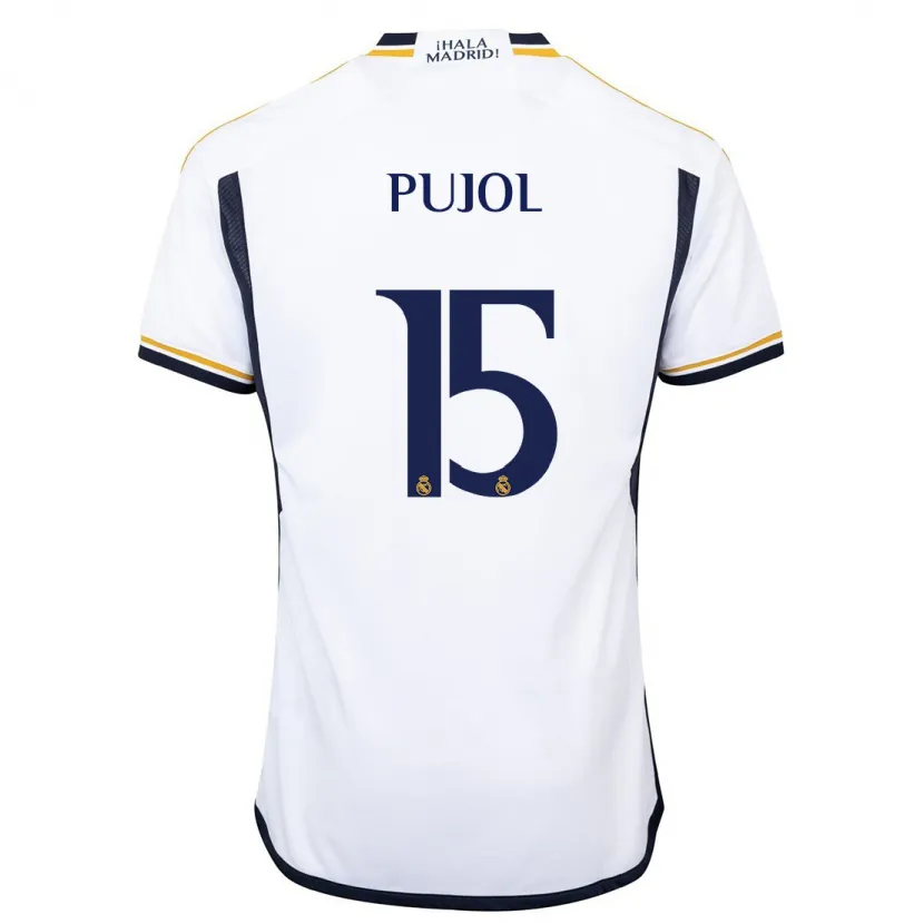 Danxen Niño Camiseta Edgar Pujol #15 Blanco 1ª Equipación 2023/24 La Camisa