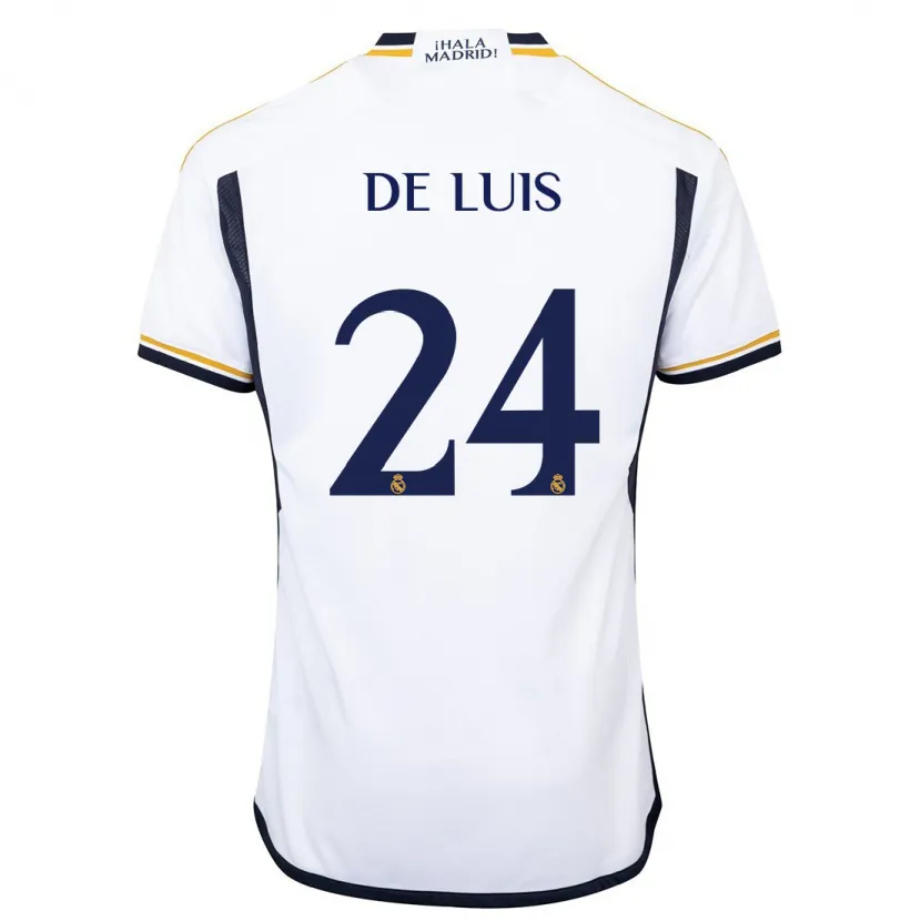 Danxen Niño Camiseta Mario De Luis #24 Blanco 1ª Equipación 2023/24 La Camisa