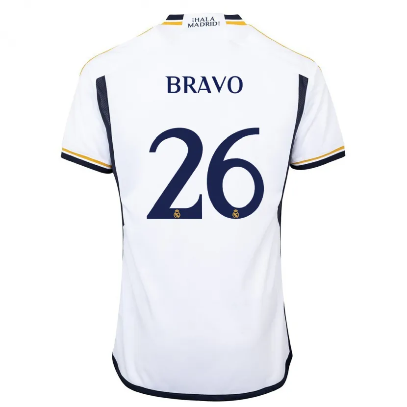 Danxen Niño Camiseta Iker Bravo #26 Blanco 1ª Equipación 2023/24 La Camisa