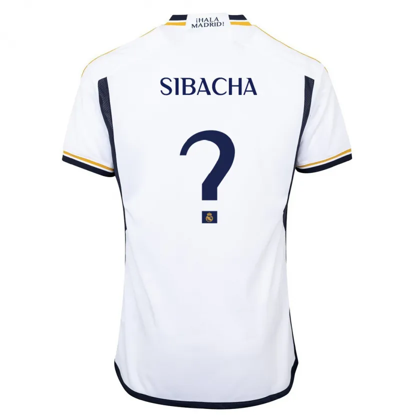 Danxen Niño Camiseta Álex Sibacha #0 Blanco 1ª Equipación 2023/24 La Camisa